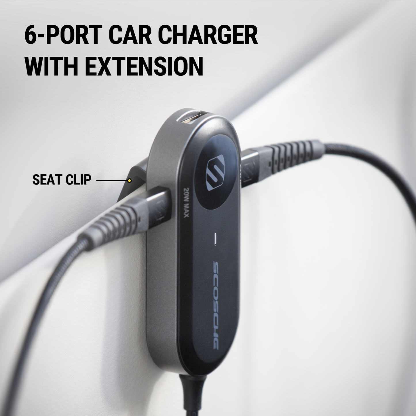 6-Port Travel Car Charging Hub