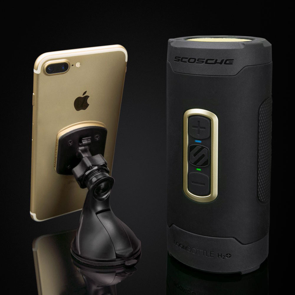 BoomBottle H2O+ Rugged Waterproof Wireless Speaker (Black/Gold)
