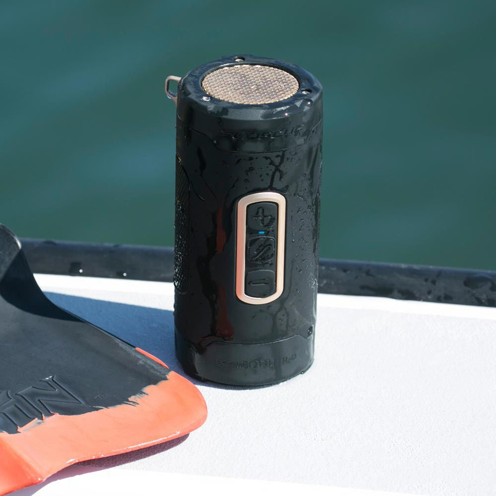 BoomBottle H2O+ Rugged Waterproof Wireless Speaker (Black/Gold)