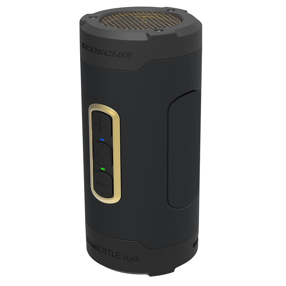 BoomBottle H2O+ Rugged Waterproof Wireless Speaker (Black/Gold)