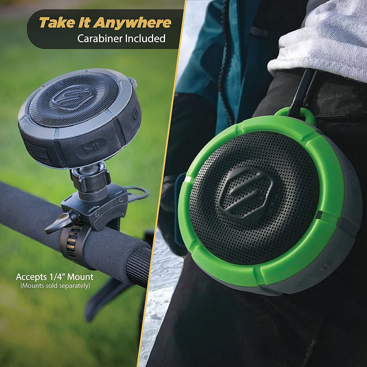 BoomBuoy Floating Waterproof Wireless Speaker (Black/Grey)