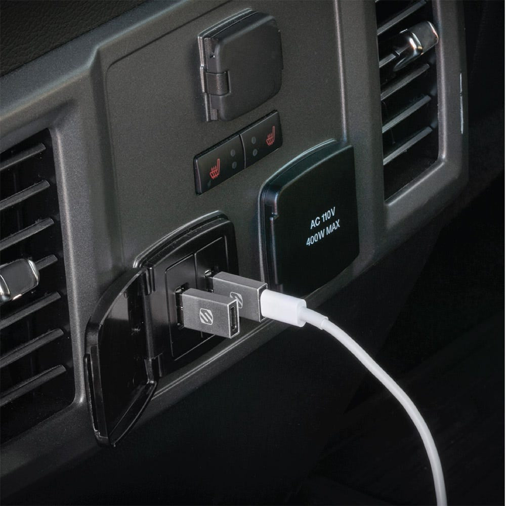 USB-A TO USB-C™ Adapter 2-Pack Silver