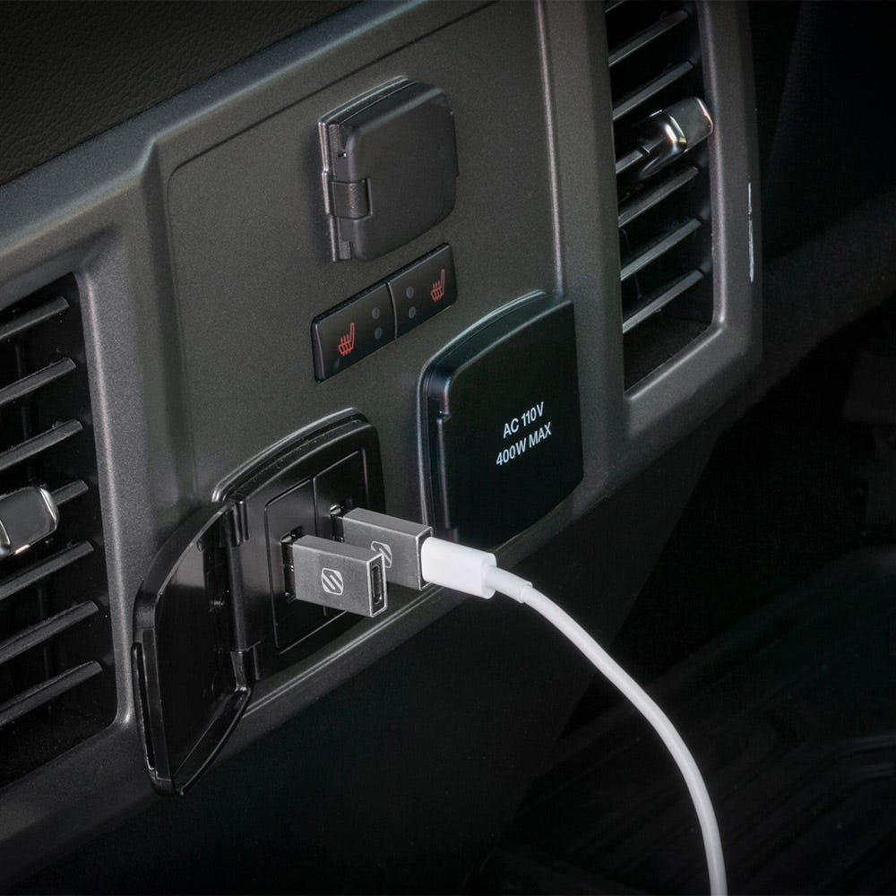 USB-A TO USB-C™ Adapter 2-Pack Silver