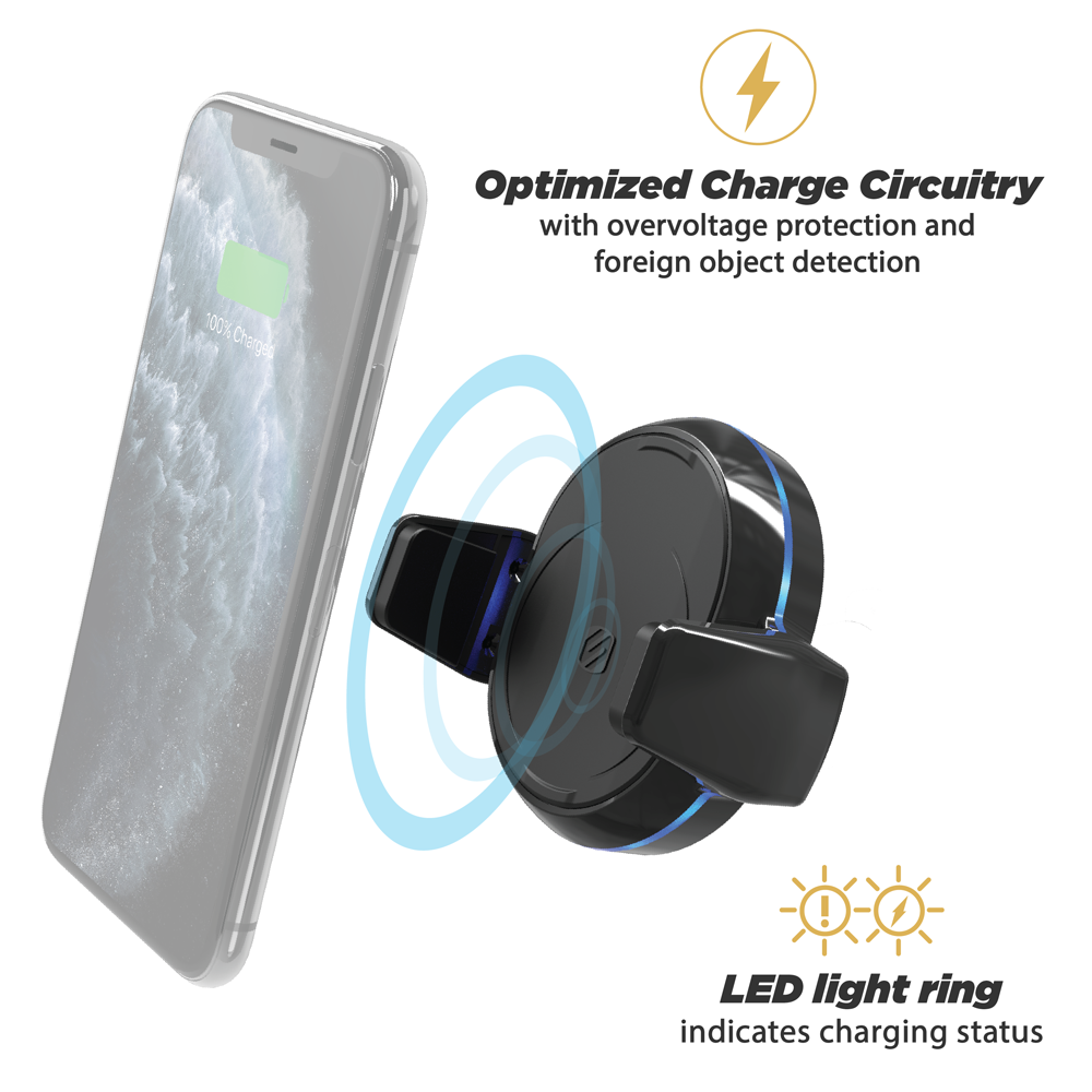 MagicGrip™ Vent Mount - Qi Wireless Charging Grip Mount Car Vent