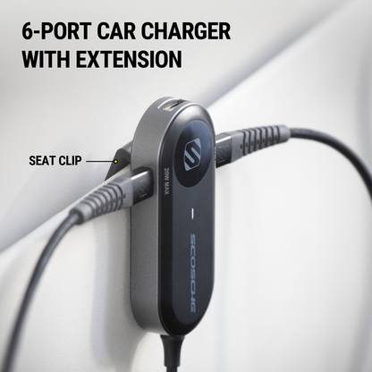 6-Port Travel Car Charging Hub