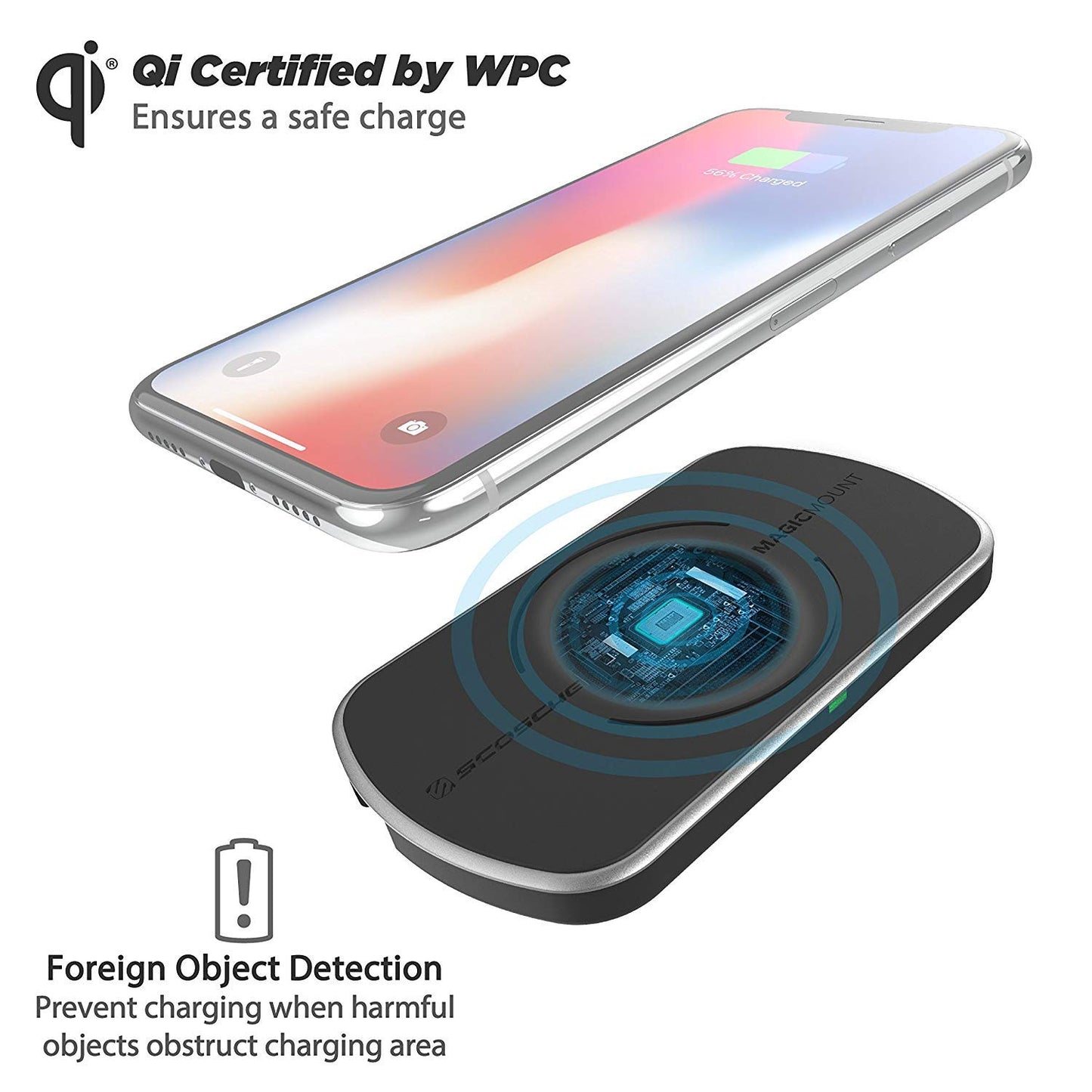 MagicMount Pro - Wireless Charging Magnetic Surface Mount