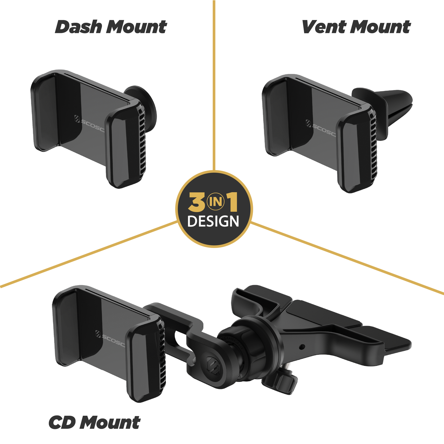 CarMount 3-In-1