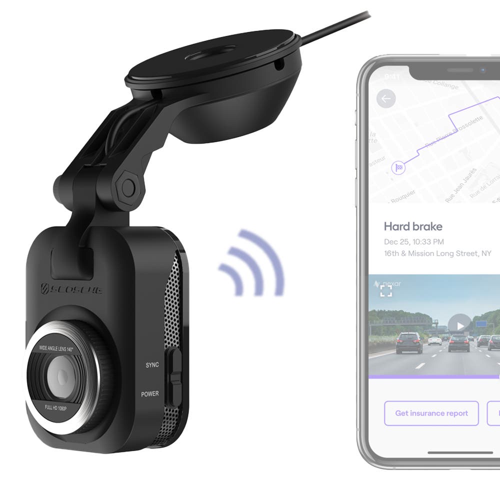 NEXS1 Smart Dash Cam 64GB SD